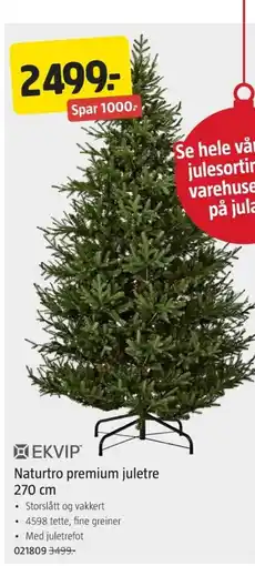 Jula Naturtro premium juletre tilbud
