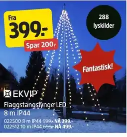 Jula Flaggstangslynge LED 8 m IP44 tilbud
