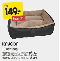 Jula KAYOBA Hundeseng tilbud