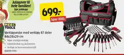 Jula Verktøyveske med verktøy 87 deler tilbud
