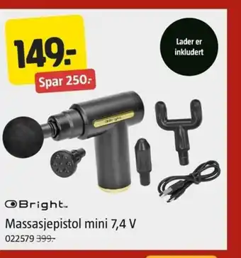 Jula Massasjepistol mini 7,4 V tilbud