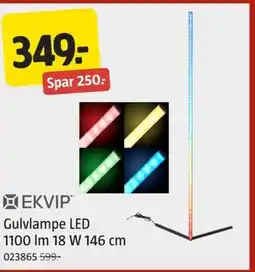 Jula Gulvlampe LED 1100 Im 18 W tilbud