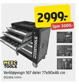 Jula Verktøyvogn 167 deler tilbud