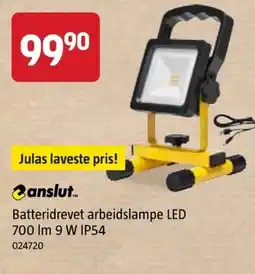 Jula Batteridrevet arbeidslampe LED 700 lm 9 W IP54 tilbud