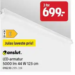 Jula LED-armatur 5000 Im 44 W 123 cm tilbud
