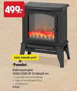 Jula Dekorasjonspeis 1000 / 2000 W tilbud