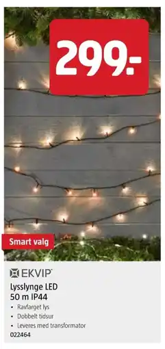 Jula Lysslynge LED 50 m IP44 tilbud