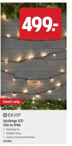 Jula Lysslynge LED 100 m IP44 tilbud