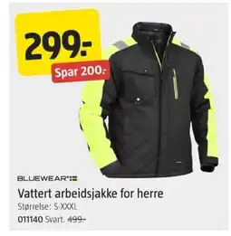 Jula Vattert arbeidsjakke for herre tilbud