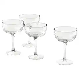 IKEA FrÖjda Champagneglass, lavt, klart glass, 20 cl tilbud