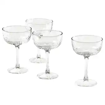 IKEA FrÖjda Champagneglass, lavt, klart glass, 20 cl tilbud
