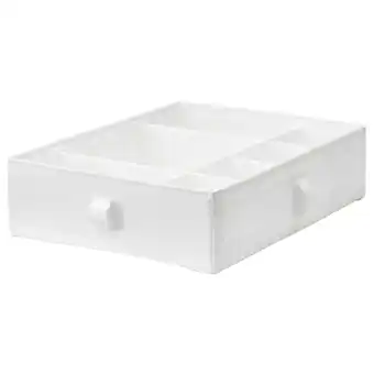 IKEA Skubb Boks m rom, hvit, 44x34x11 cm tilbud
