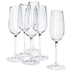 IKEA Storsint Champagneglass, høyt, klart glass, 22 cl tilbud