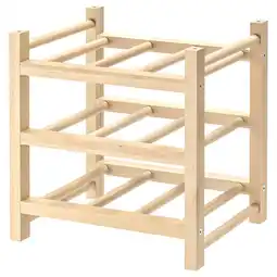 IKEA Hutten Vinstativ 9 flasker, massivt tre tilbud