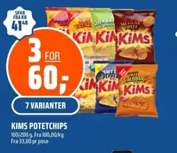 Coop Obs Kims potetchips tilbud