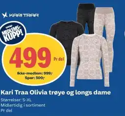 Coop Obs Kari Traa Olivia trøye og longs dame tilbud