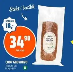 Coop Obs Coop grovbrød tilbud