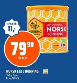 Coop Obs Norsk Ekte honning tilbud