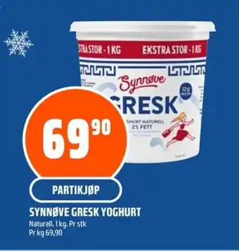 Coop Obs Synnøve Gresk yoghurt tilbud