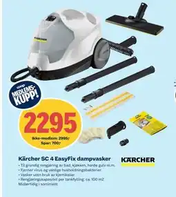 Coop Obs Kärcher SC 4 EasyFix dampvasker tilbud
