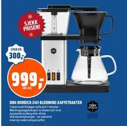 Coop Obs OBH NORDICA 2411 BLOOMING KAFFETRAKTER tilbud