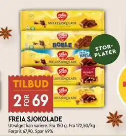 Coop Mega FREIA SJOKOLADE tilbud
