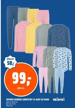 Coop Obs OKIDOKI BAMBUS UNDERTØY TIL BABY OG BARN tilbud