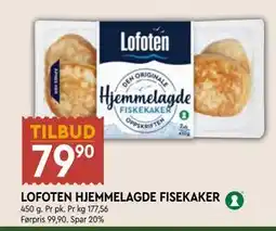 Coop Mega LOFOTEN HJEMMELAGDE FISEKAKER tilbud