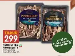 Coop Mega HENRIETTES PINNEKJØTT tilbud
