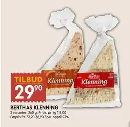 Coop Mega BERTHAS KLENNING tilbud