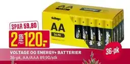 Europris VOLTAGE OG ENERGY+ BATTERIER tilbud