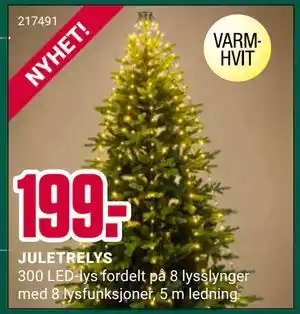 Europris JULETRELYS tilbud