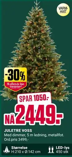 Europris JULETRE VOSS tilbud