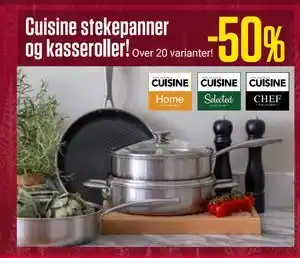 Cuisine stekepanner og kasseroller!