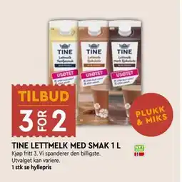 Coop Mega TINE LETTMELK MED SMAK 1 L tilbud