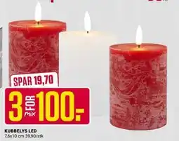 Europris KUBBELYS LED tilbud