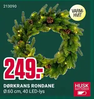Europris DØRKRANS RONDANE tilbud