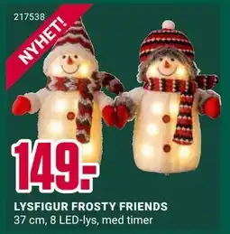 Europris LYSFIGUR FROSTY FRIENDS tilbud