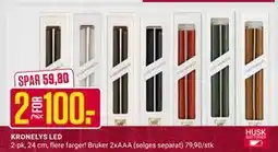 Europris KRONELYS LED tilbud