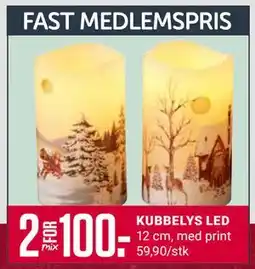 Europris KUBBELYS LED, Medlemspris tilbud