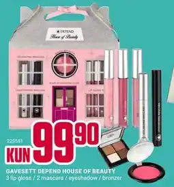 Europris GAVESETT DEPEND HOUSE OF BEAUTY tilbud