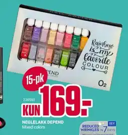 Europris NEGLELAKK DEPEND tilbud