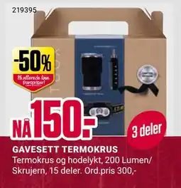 Europris GAVESETT TERMOKRUS tilbud