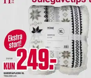 Europris SHERPAPLEDD XL tilbud