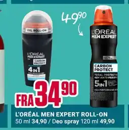 Europris L’ORÉAL MEN EXPERT ROLL-ON tilbud