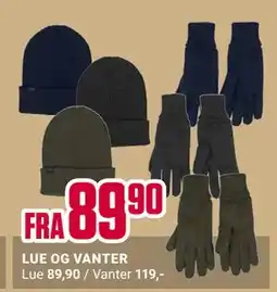 Europris LUE OG VANTER tilbud