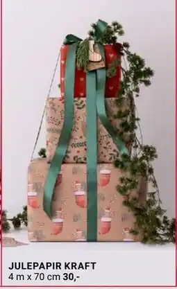 Europris JULEPAPIR KRAFT tilbud