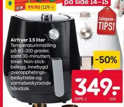 Rusta Airfryer 3,5 liter tilbud