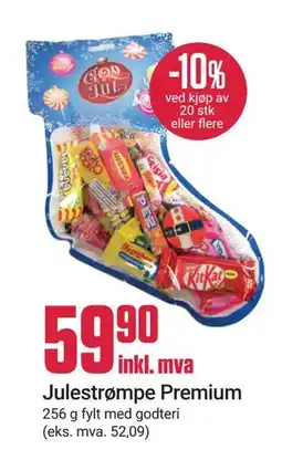 Europris Julestrømpe Premium tilbud