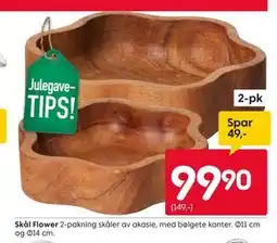 Rusta Skål Flower tilbud